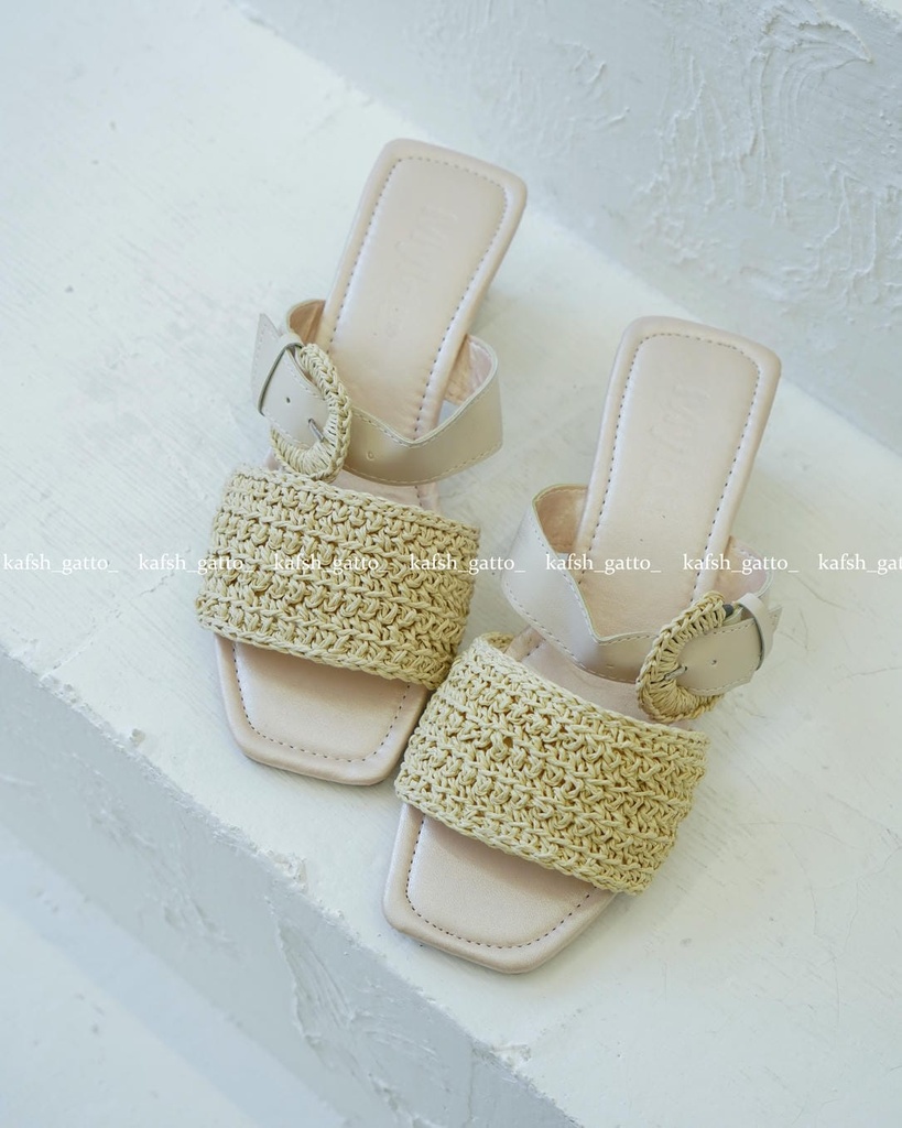 صندل پاشنه رافیا