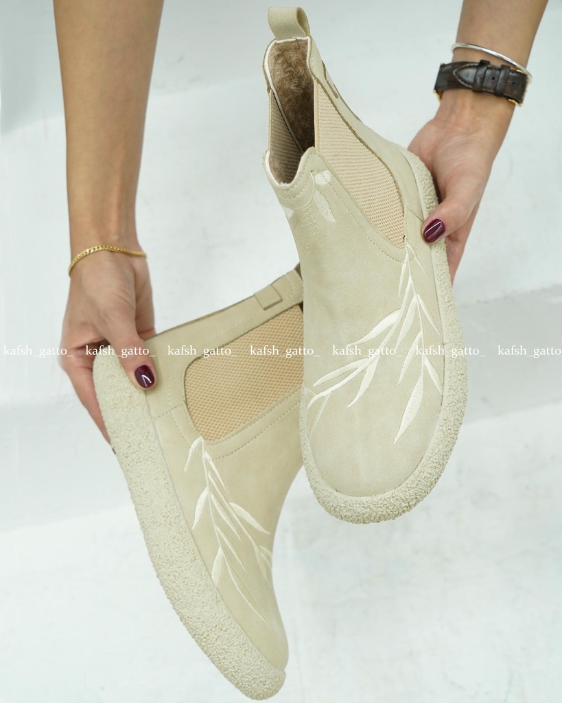 نیم بوت گلدوزی