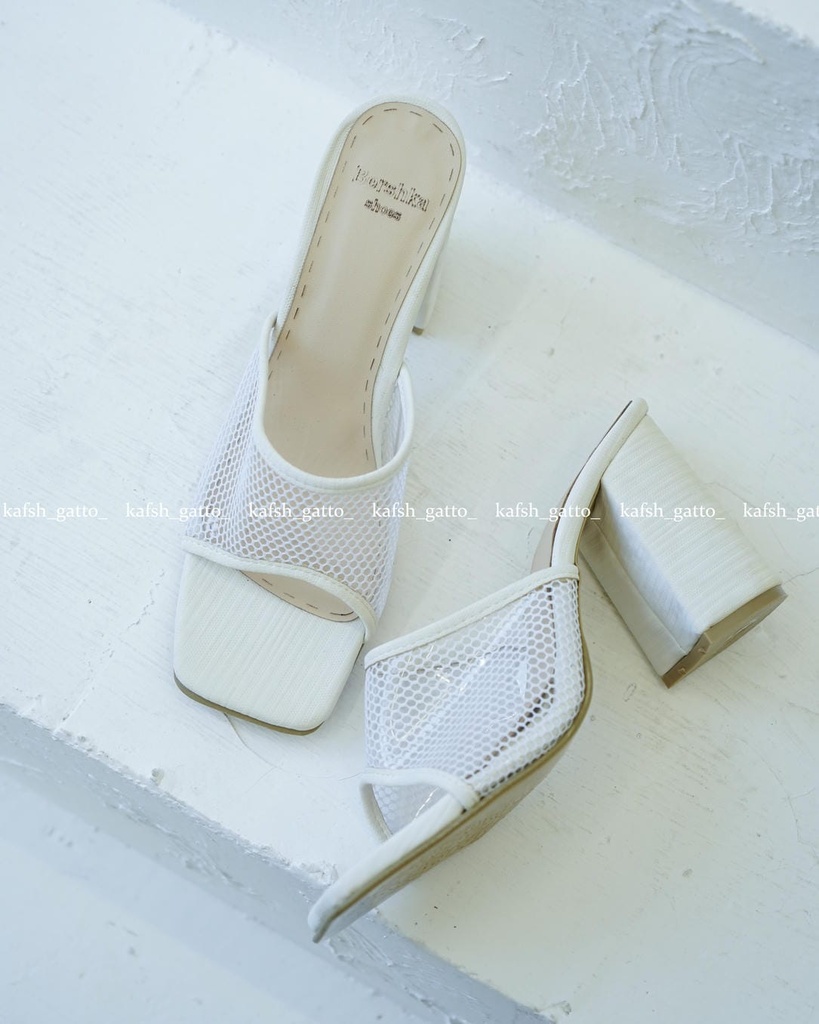 صندل پاشنه توری